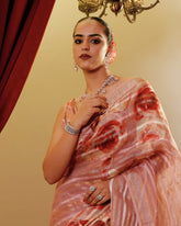 Organza Silk Srtipes Saree